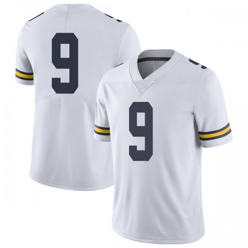 Donovan Peoples-Jones Michigan Wolverines Youth NCAA #9 White Limited Brand Jordan College Stitched Football Jersey ETP4354CL